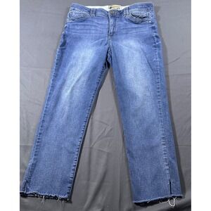 Democracy Ab Technology Straight Leg Raw Hem Jeans Blue Size 14 B2186N3XHXX